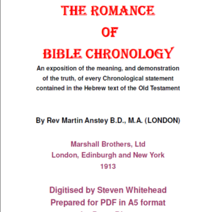 The Romance Of Bible Chronology - 347 Pages - PDF Download