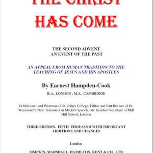 The Christ Has Come By Earnest Hampden-Cook